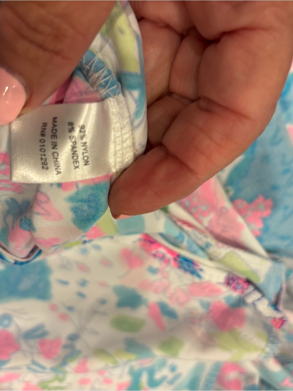 Lulu-B Floral Tropical Blue Pink Bomber Jacket - Picture 4 of 5